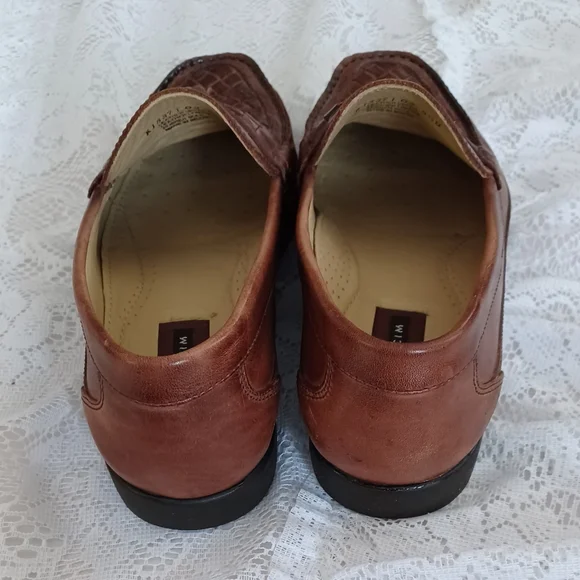 Florsheim Mens Brown Leather Tasseled Loafers Size 8.5D K1837 1 03 - Picture 6 of 7